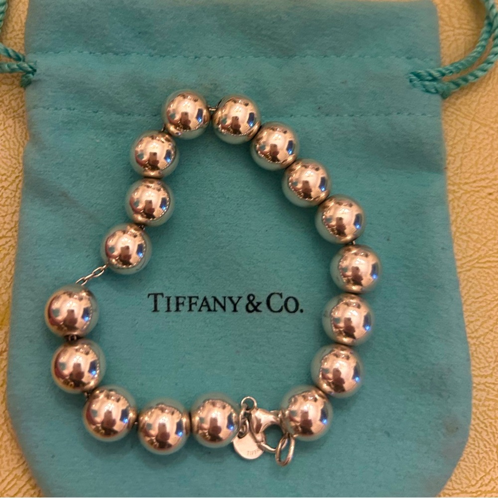 Vintage Tiffany Silver Beaded Bracelet